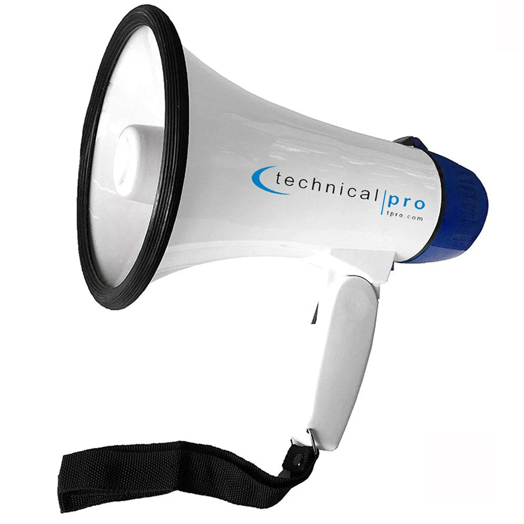 Technical Pro 20 Watts Lightweight Portable 300M Range Megaphone Bullhorn with Strap, Siren, and Volume Control, Good for Trainers, Soccer, Football, Baseball, Coaches