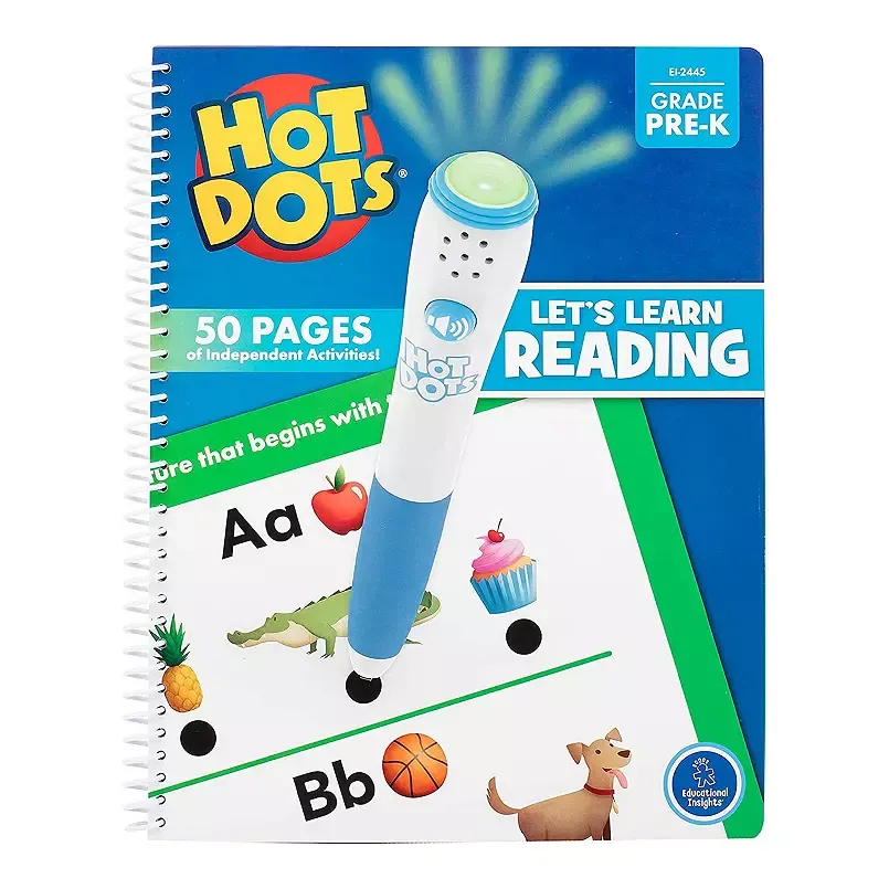 Educational Insights Hot Dots Let's Learn Pre-K Reading Interactive Book