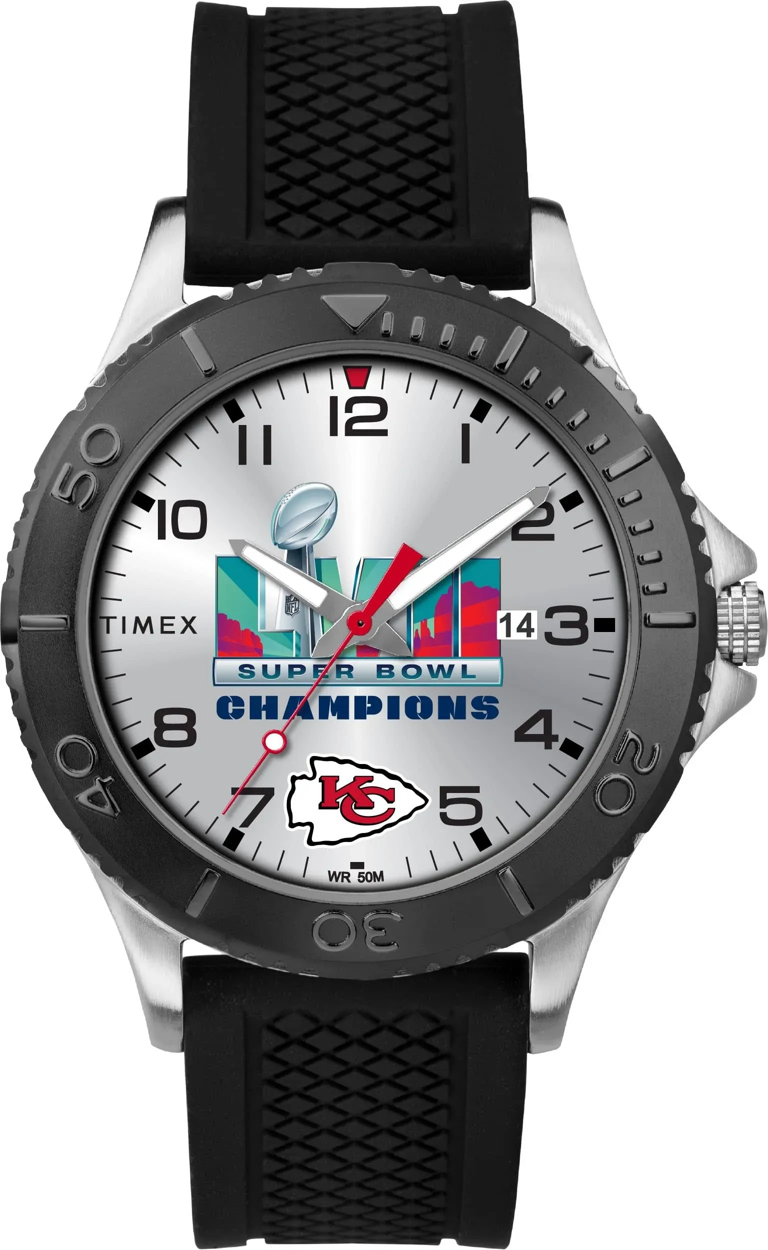 Timex Men's NFL Watch – 2023 Super Bowl Champions Kansas City Chiefs