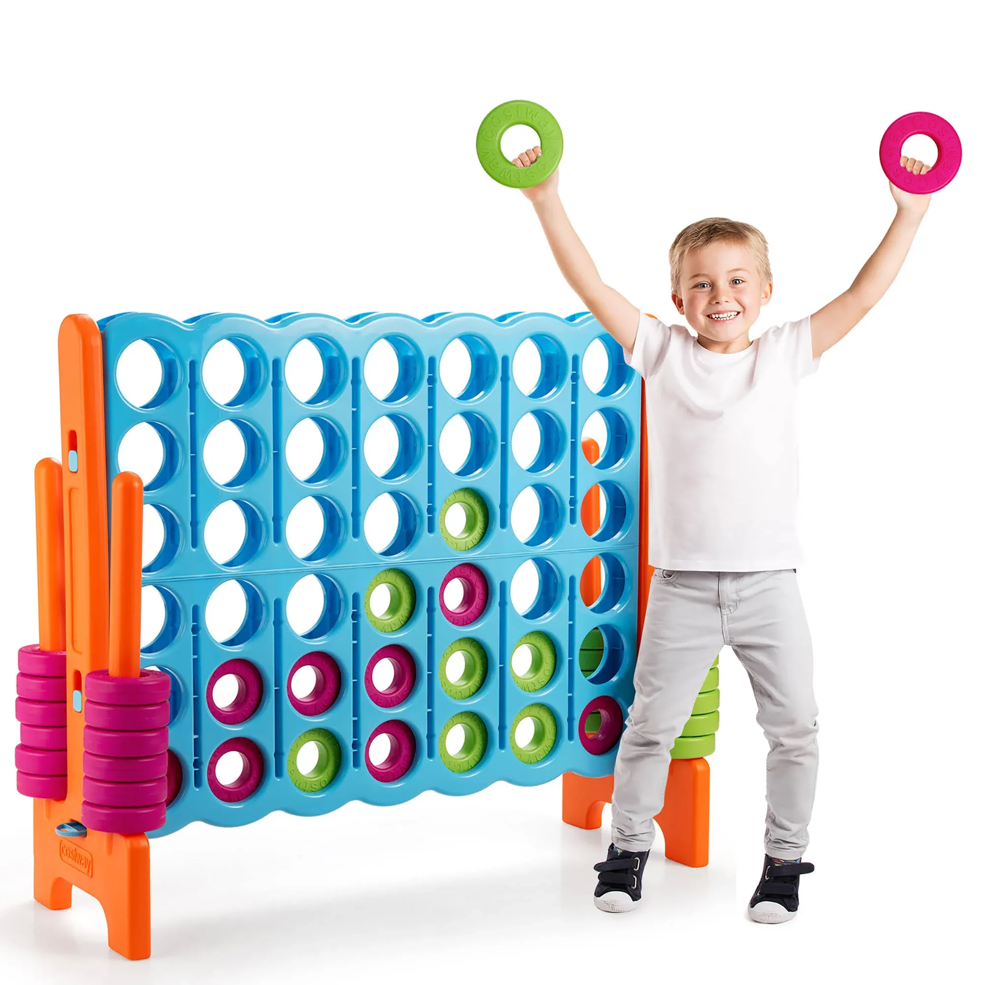 Jumbo 4 in A Row 4-to-Score Giant Game Set for Family Party Holiday