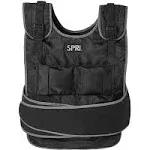 SPRI 20 lb Weighted Vest for Women & Men - Adjustable Weight Vest for Running, Strength Training, Endurance, and Fitness - Ten 2lb Weight Bags for Customized Workout - Comfort Fit and Durable Closure