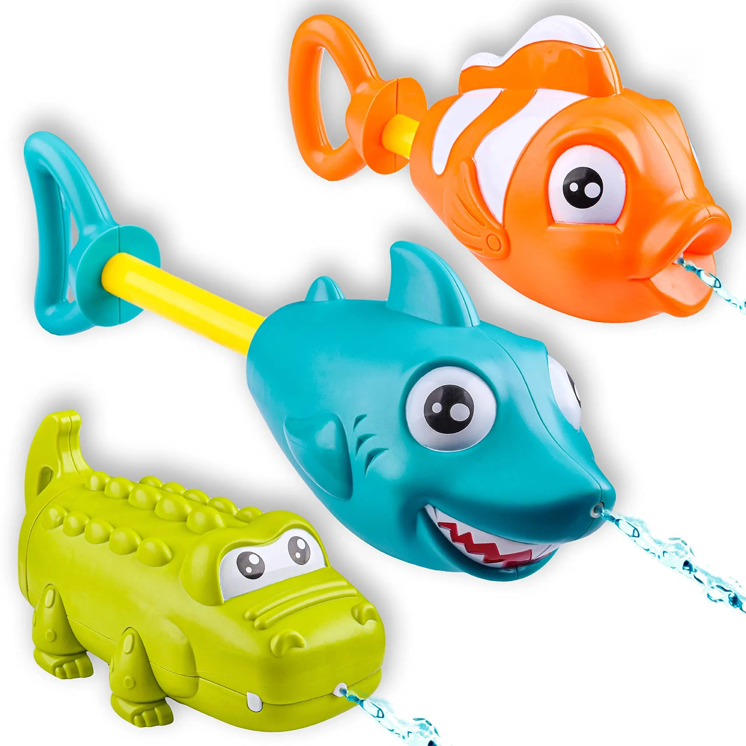 Joyin 3 Pack Animal Water Guns for Kids, 7.5" Long Creative Play | 13330