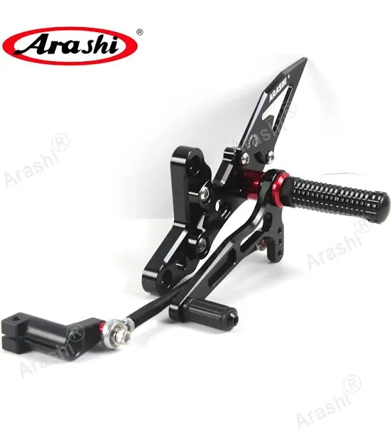 Arashi (Version 2.0) Rearsets for Kawasaki Ninja 400 / Z400/ EX400 / ABS/KRT Edition 2018-2024 Motorcycle Accessories Parts Adjustable Footrests FootPegs Rear Sets Black 2019 2020 2021 2022