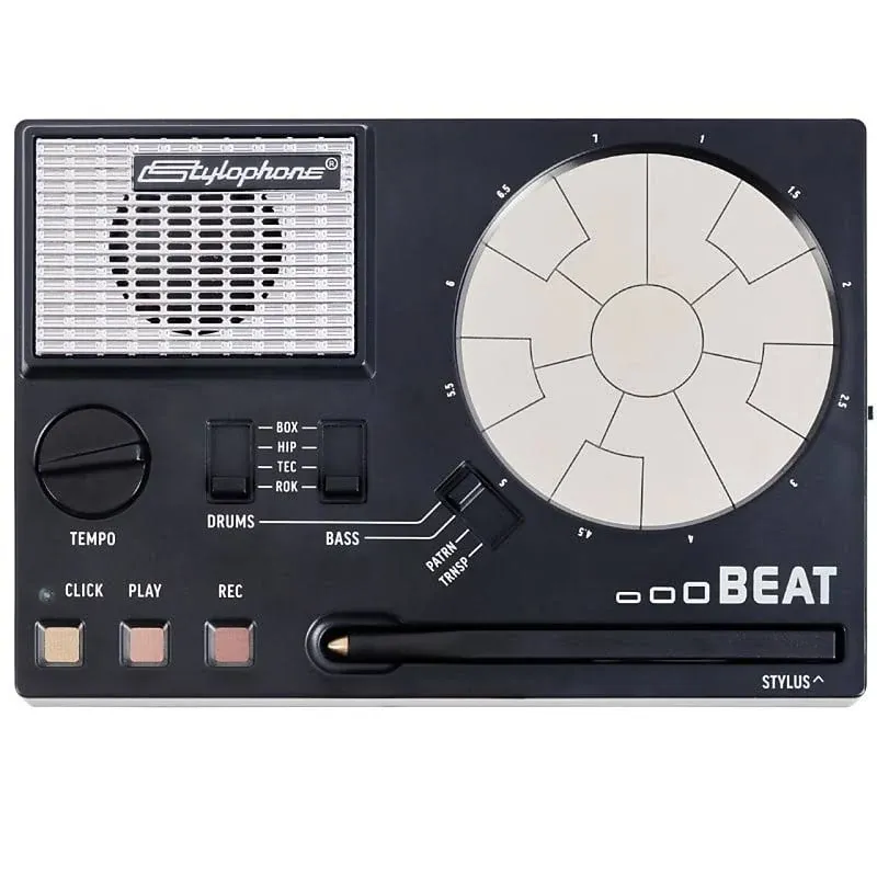  Beat - Compact Stylus Drum Machine | 4 Drum Kits &amp; 4 Bass Sounds | Rhythm 