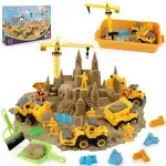 WICOTOO Sand Construction Kit,Sandbox,2.<wbr/>2lbs Magic Sand W/4 Take Apart Crane,8