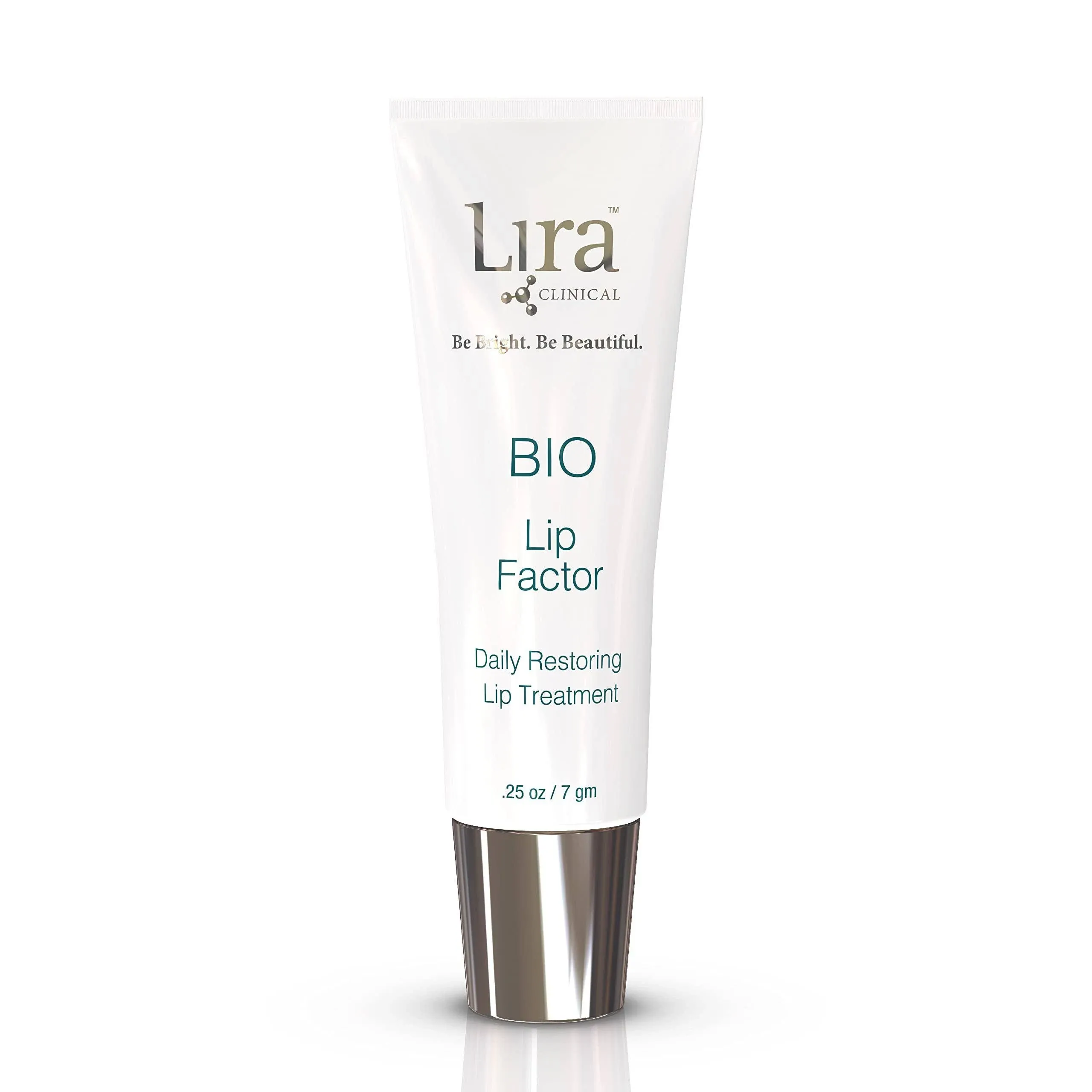 Lira Clinical Bio Lip Factor - Lip Balm SPF 15 for Soft, Full, and Supple Lips - Lip Treatment with Peptides, Vitamin C, E, Jojoba Oil, Avocado Oil - Lip Moisturizer for Dry Lips - 0.25 Ounce