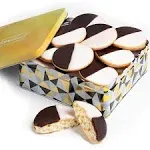 OMCookie Gift Basket Black and White Cookies Gourmet 1.5 LB Holiday Gift For Men Women Tin Individually Wrapped