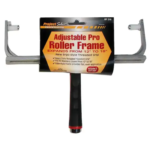 Linzer RF210 Roller Frame, 12 to 18 in L Roller, Threaded Handle