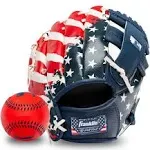 Franklin MLB Multicolored PVC T-Ball Fielding Glove 9.5 in. 1 Pk