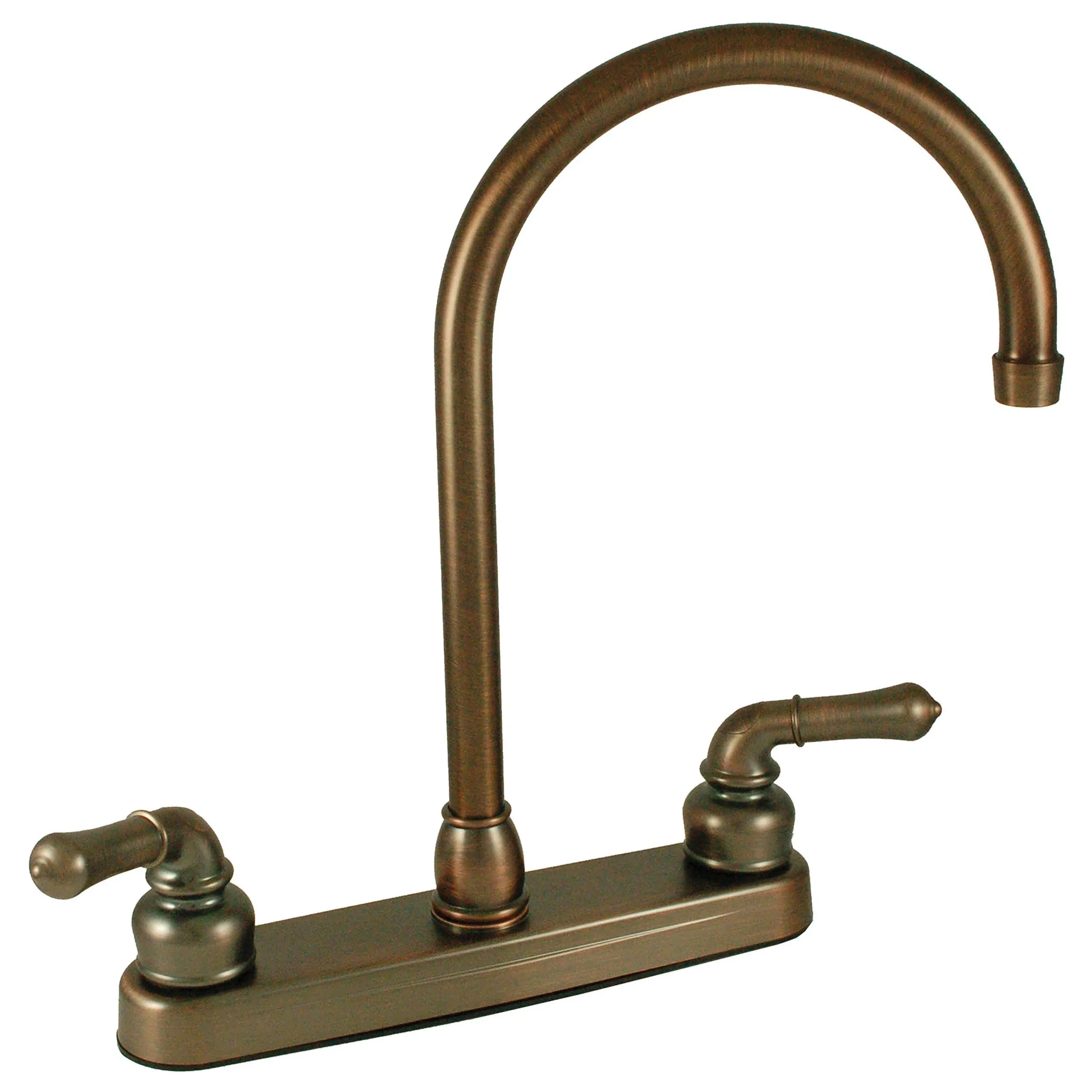 Empire Brass U-YOB800GSOB RV Kitchen Faucet with Gooseneck Spout and Teapot Handles - 8", Oil Rub Bronze , Oil-Rubbed Bronze