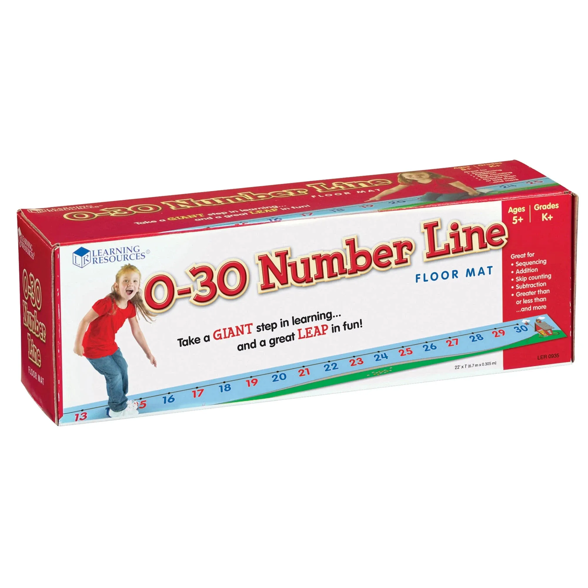 Learning Resources 0-30 Number Line Floor Mat