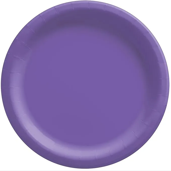 Purple 10" Paper Dinner Plates (20 Pack)