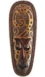 OMA African Mask Wall Hanging Wood Carved Goddess Of Love &amp; Protection African Home Decor Gift - LARGE SZ - 21&quot; (Fortune)