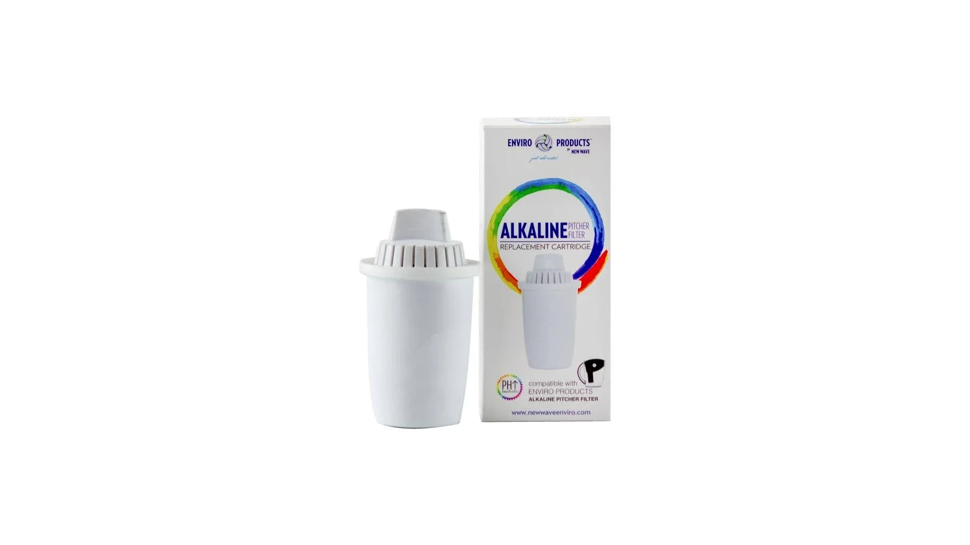 New Wave Enviro Products Alkaline Pitcher Filter Replacement Cartridge