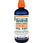 TheraBreath Healthy Gums Mouthwash, Clean Mint, Antigingivitis, Dentist Formulated, 16 Fl Oz (2-Pack)