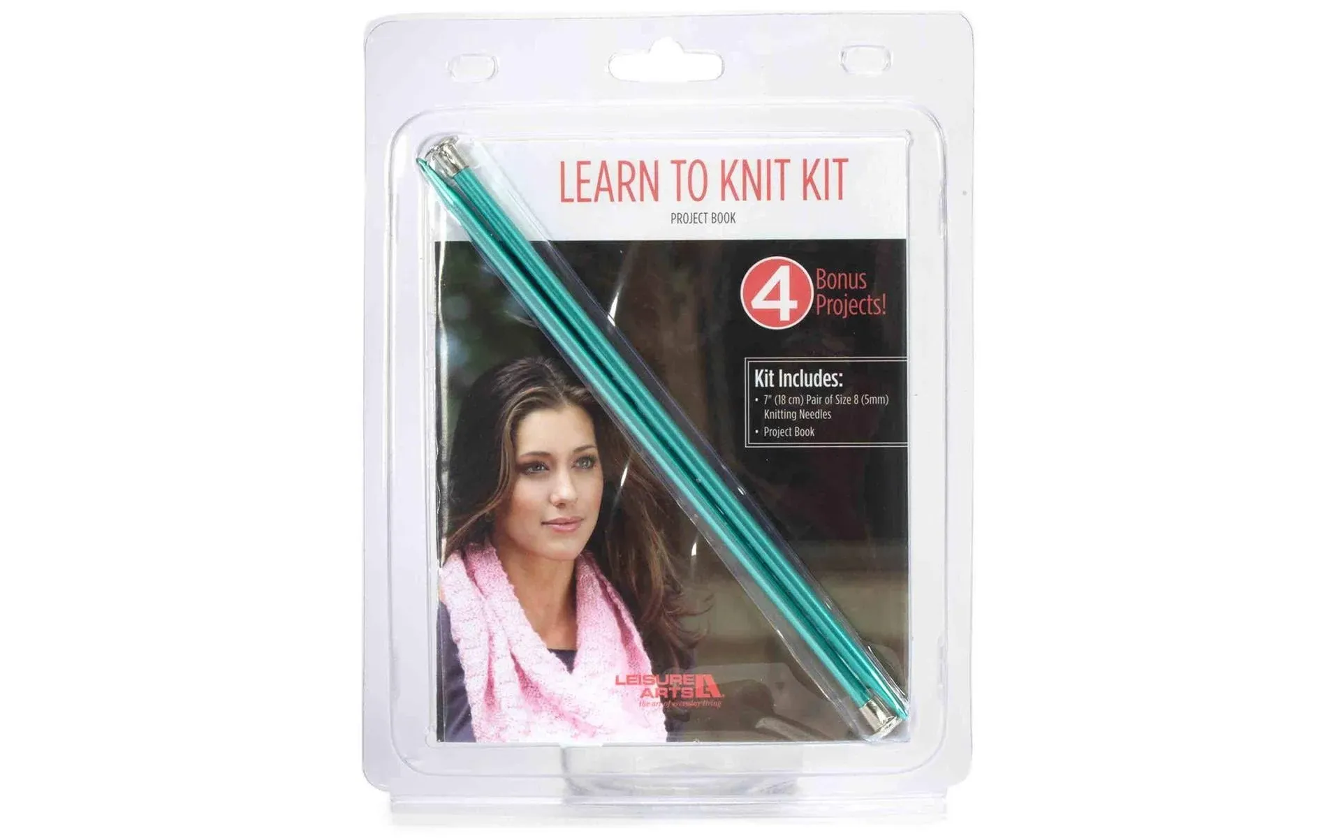 Leisure Arts Learn To Knit Kit Book, Assorted