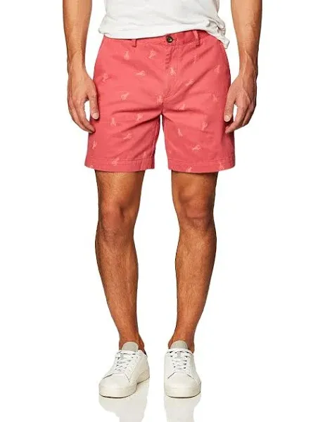 Amazon Essentials Men&#x27;s Slim-Fit 9&quot; Washed Red Lobster Short