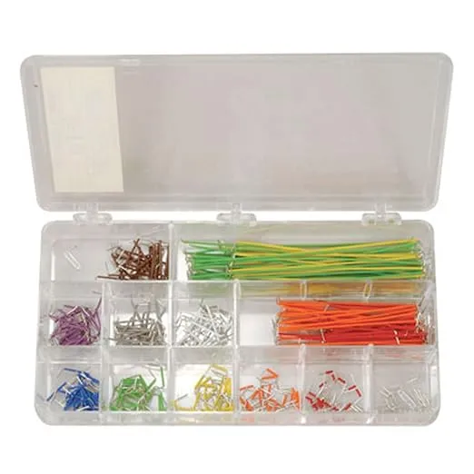 Wire Jumper Kit 350pc 22 AWG 14 Lengths 10 Colors