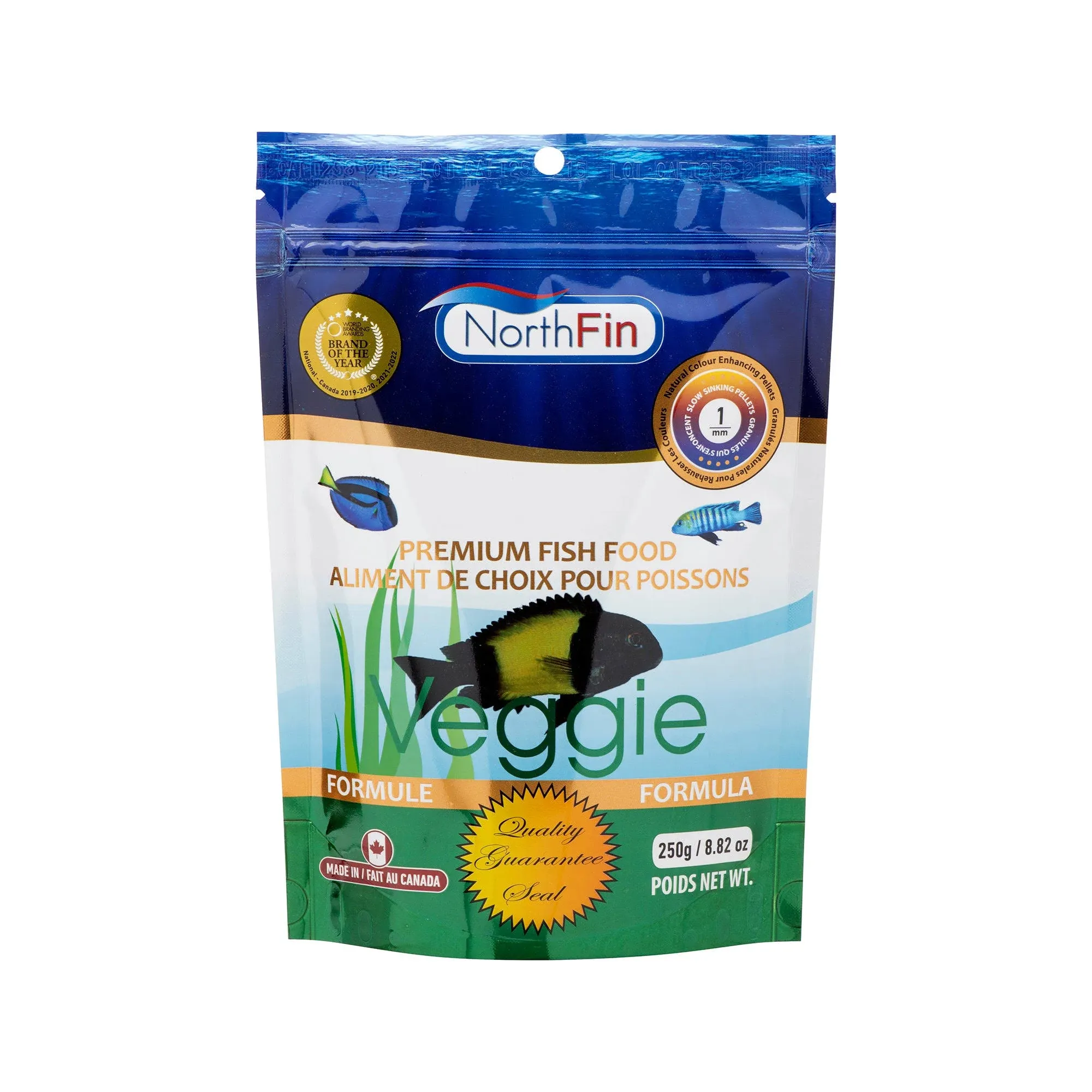 RA Veggie Formula - 1 mm Sinking Pellets - 250 g