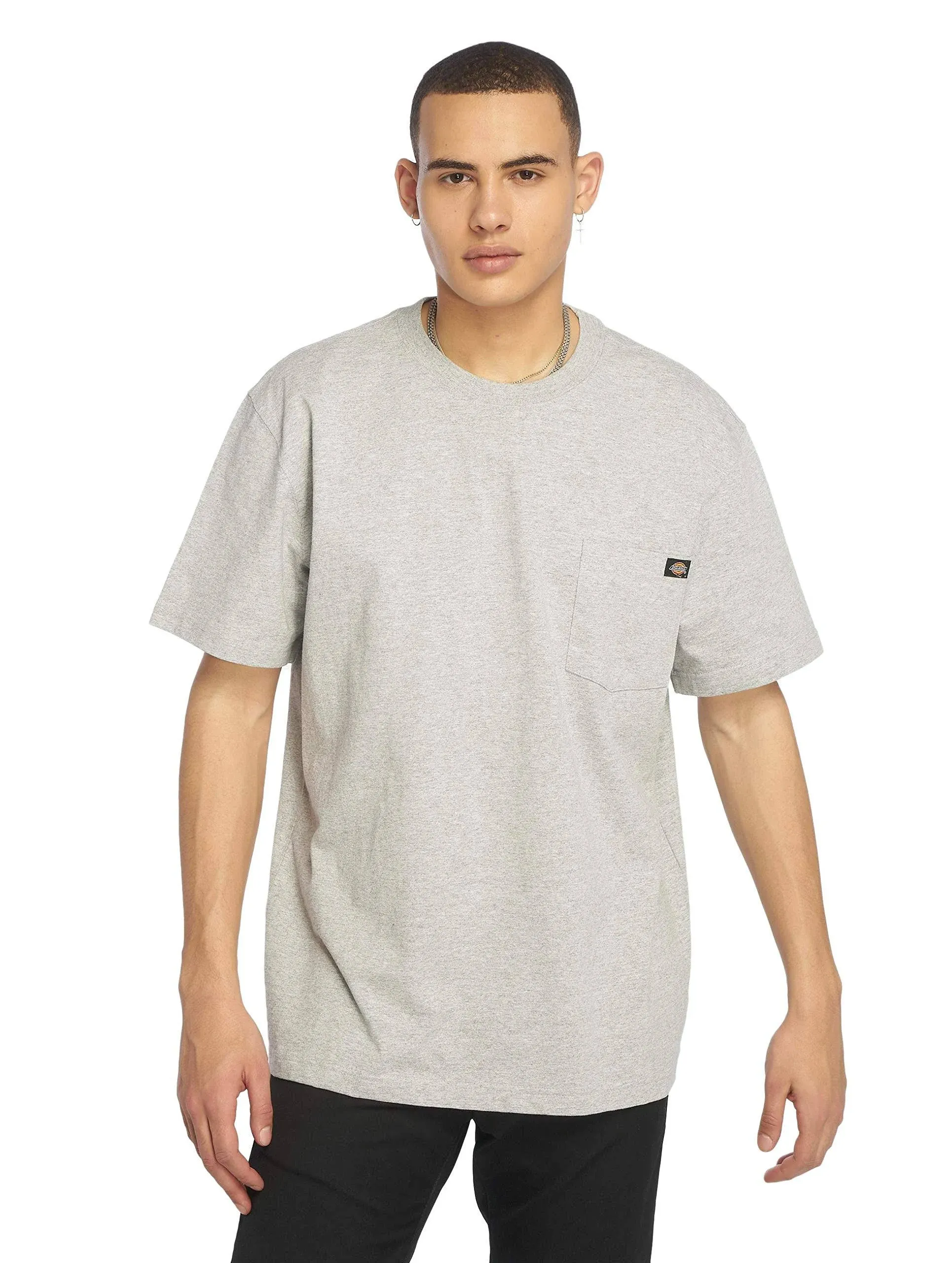 Dickies Men's Short Sleeve Heavyweight T-Shirt, Heather Gray