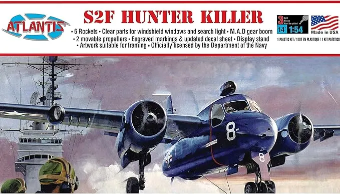 Atlantis Models Grumman US NAVY S2F Tracker Hunter Killer 1/54 AANA145