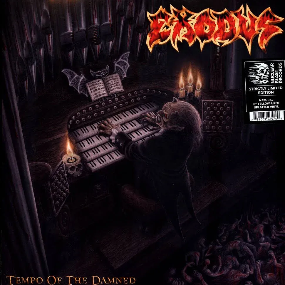 Exodus - Tempo of the Damned (20th Anniversary) Natural Yellow Red Splatter