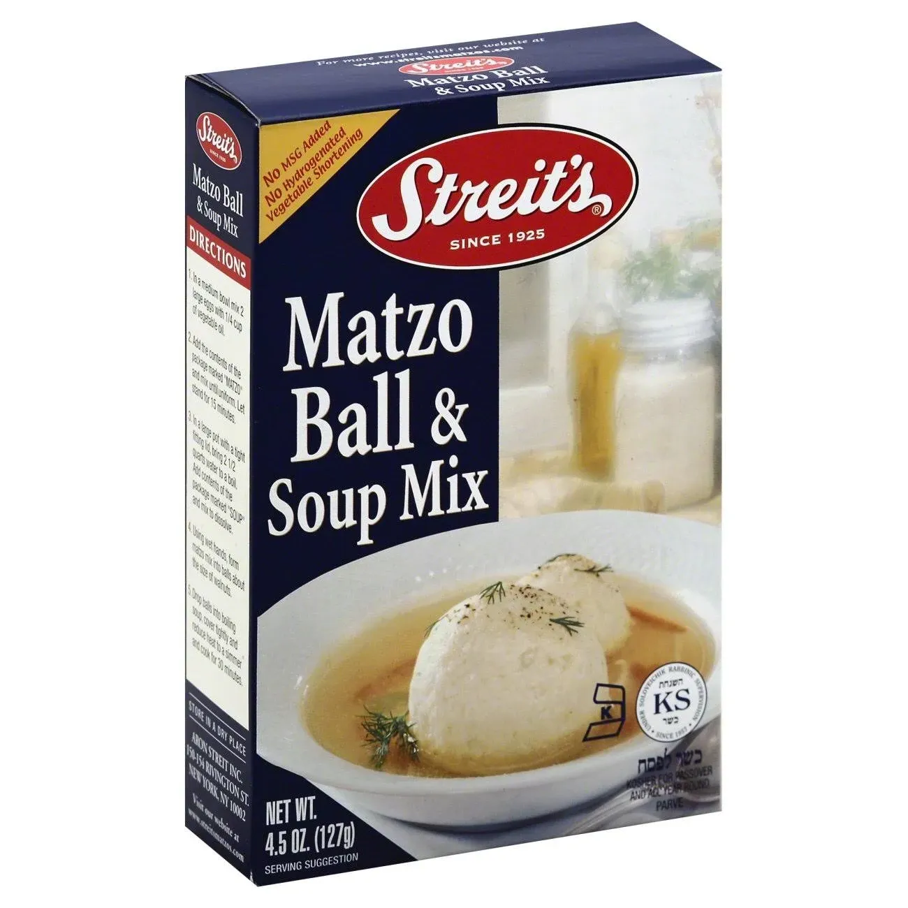 "Streit's Matzo Ball Soup Mix 4.5oz"