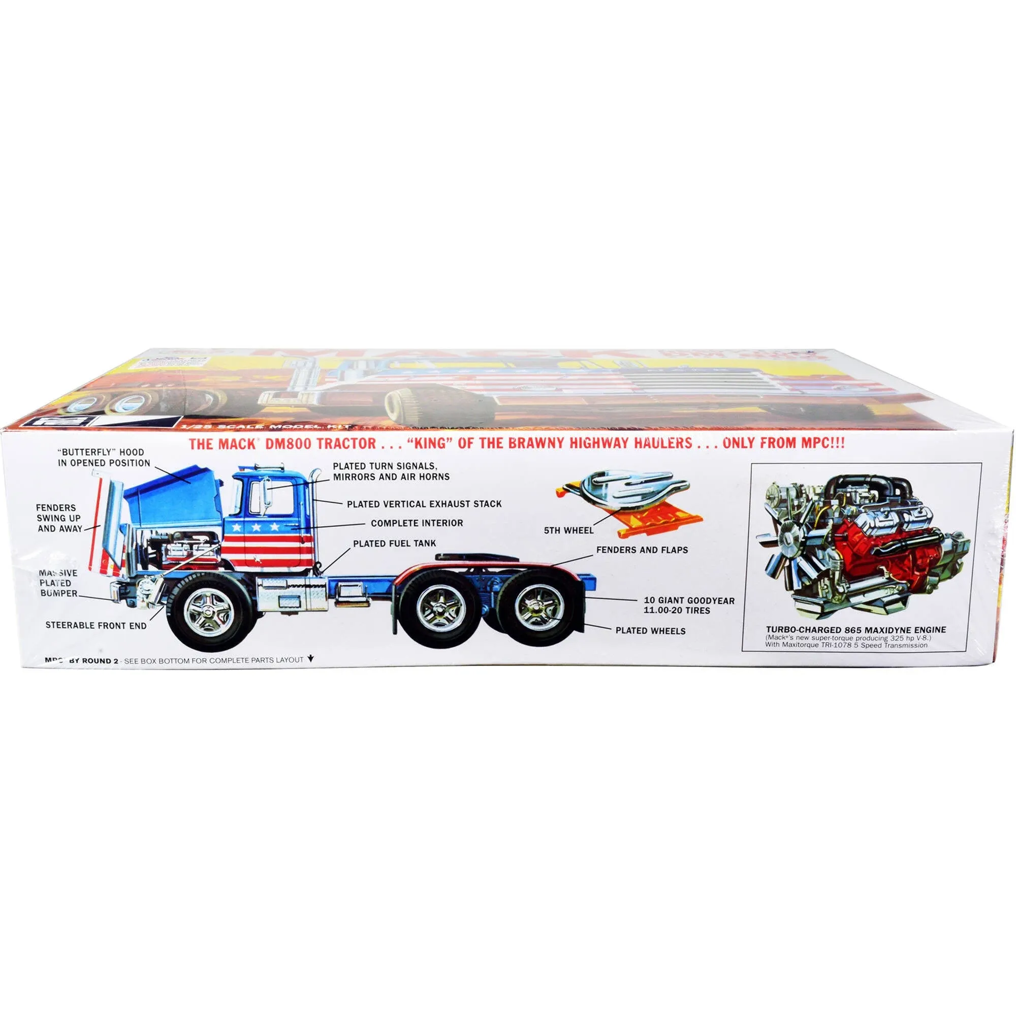 MPC 1/25 Mack DM800 Semi Tractor Model Kit