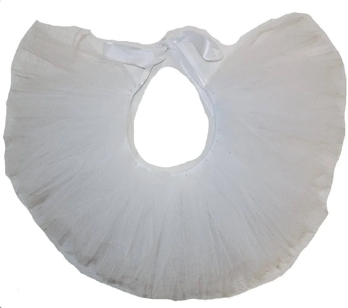 Handcrafted in USA White Tulle Tutu for Medium Dogs