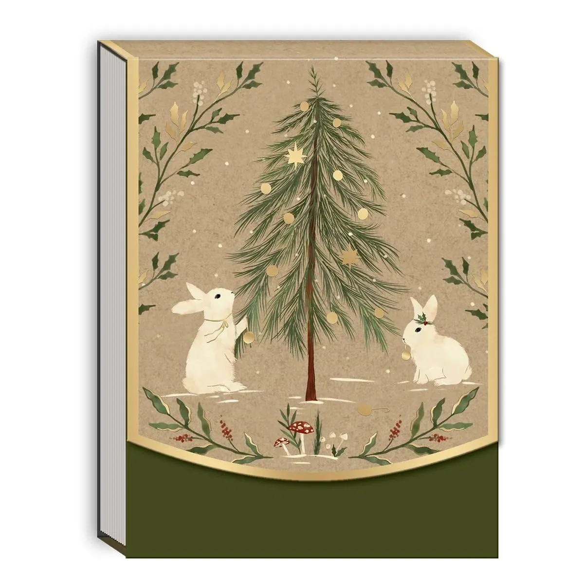 Punch Studio Molly & Rex Woodland Rabbit Xmas Pocket Notepad (31971)