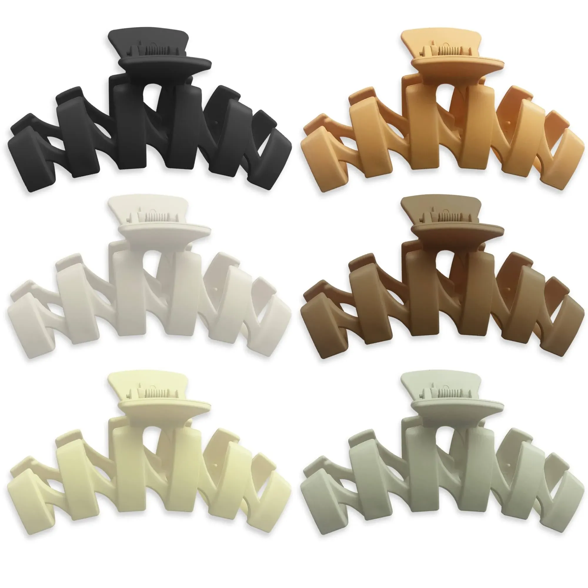 Kaychan Large Hair Clips 4 inch Non Slip Jaw Clips, Strong Hold Claw Clips for ...