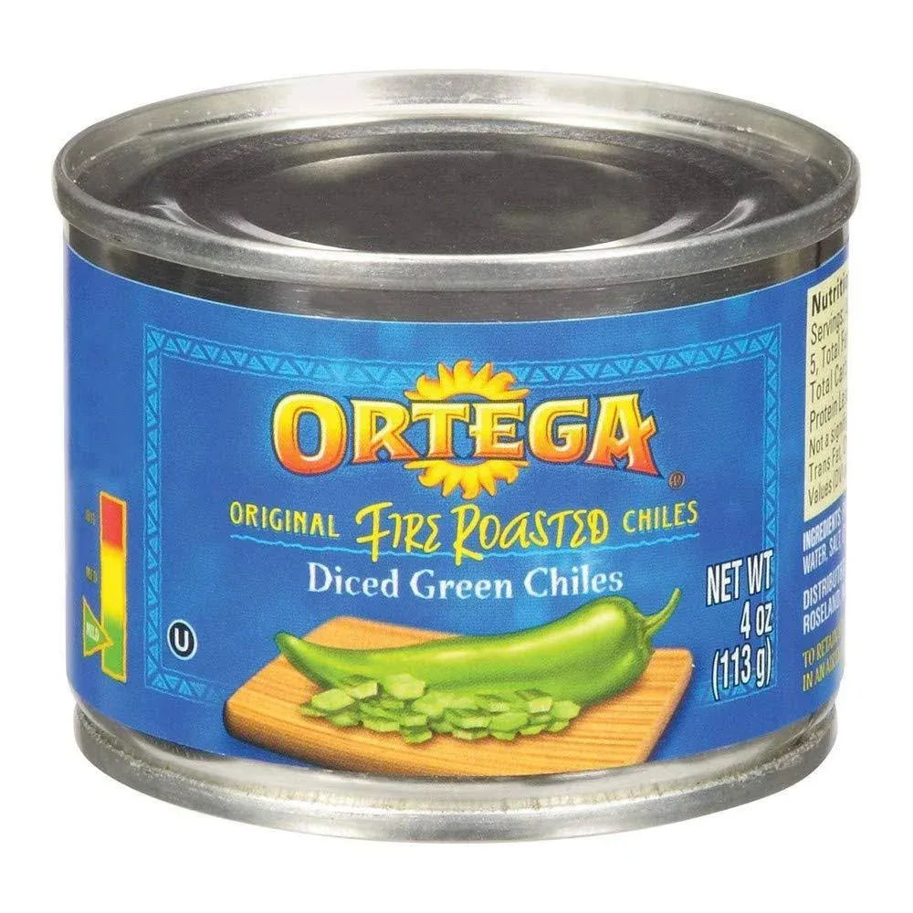 Ortega Fire Roasted Mild Diced Green Chiles