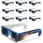 Medical king Solar Eclipse Glasses Approved 2024, (10 pack) CE and ISO Certified Safe Shades for Direct Sun Viewing Includes Bonus Eclipse Guide With Map