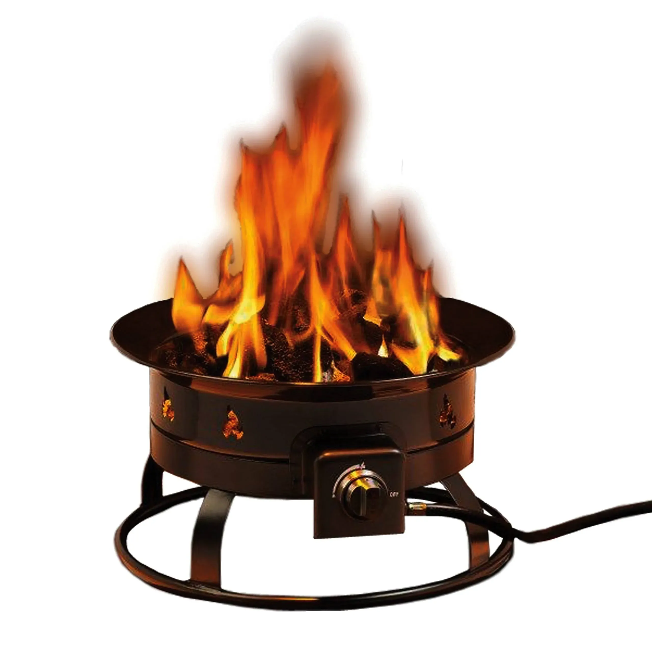 DestinationGear 5995 Portable Propane Outdoor Fire Pit, Black