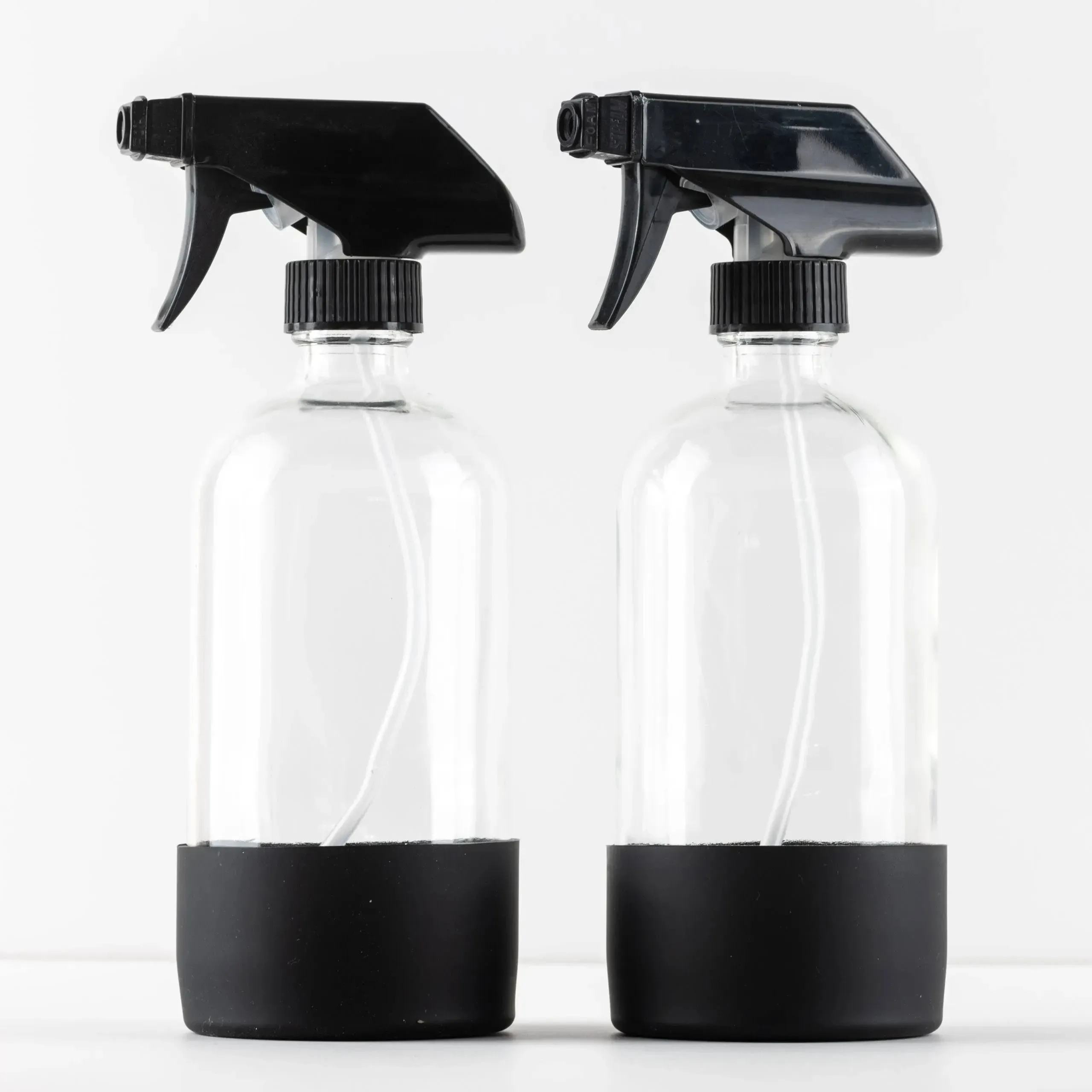 16oz Clear Glass Spray Bottle Set