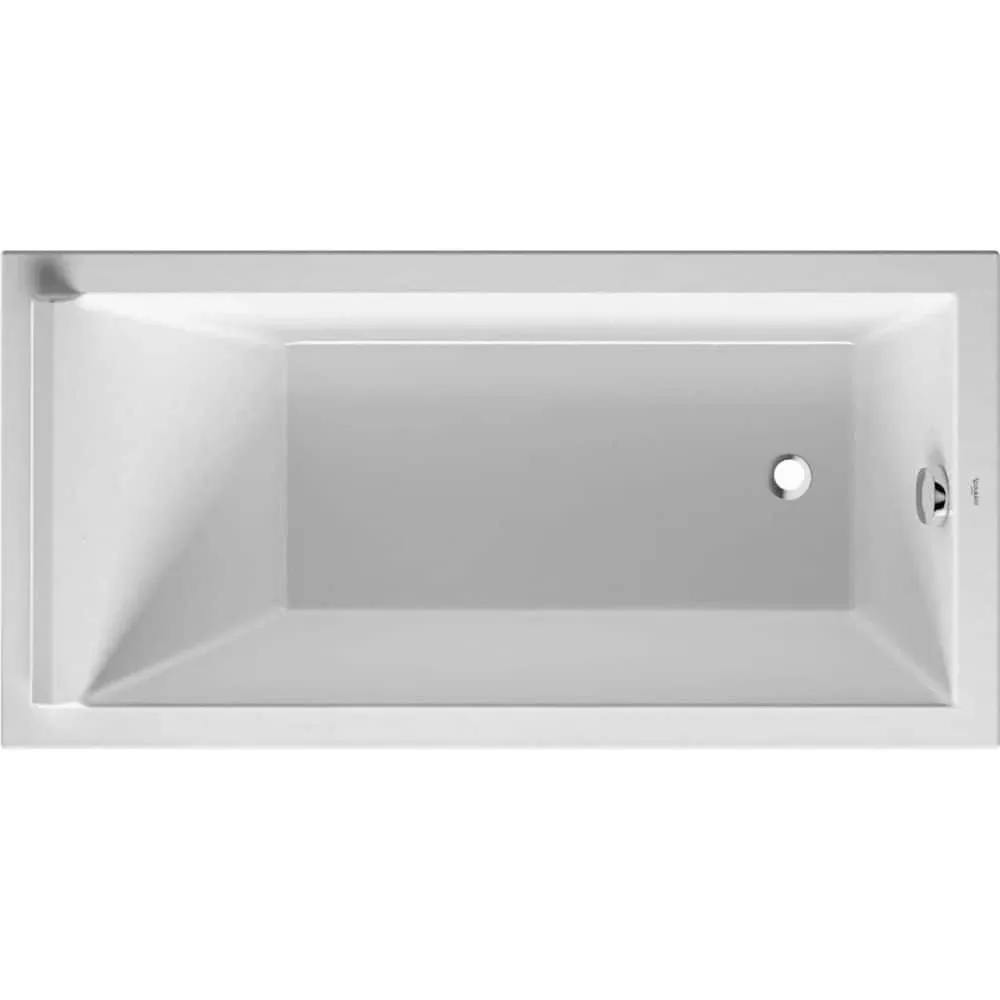 Duravit 700332-R Starck 59&#034; Drop In Acrylic Soaking Tub - White