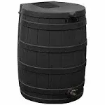 Rain Wizard 50 Gallon Rain Barrel - Black