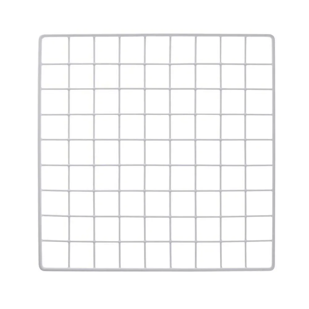 White Wire Grid Panel 14 x 14