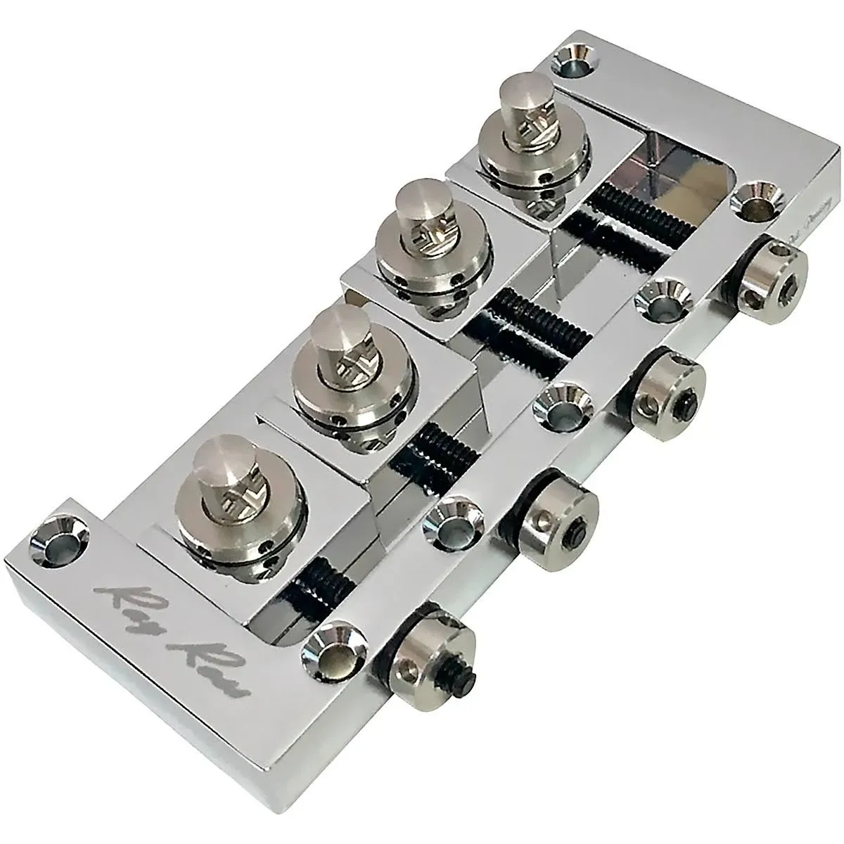 Ray Ross Chrome Saddle-Less 4-String Bass Bridge (RRB4C)