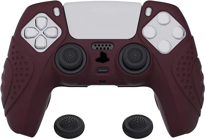 eXtremeRate PlayVital Guardian Edition Wine Red Ergonomic Soft Anti-Slip Control