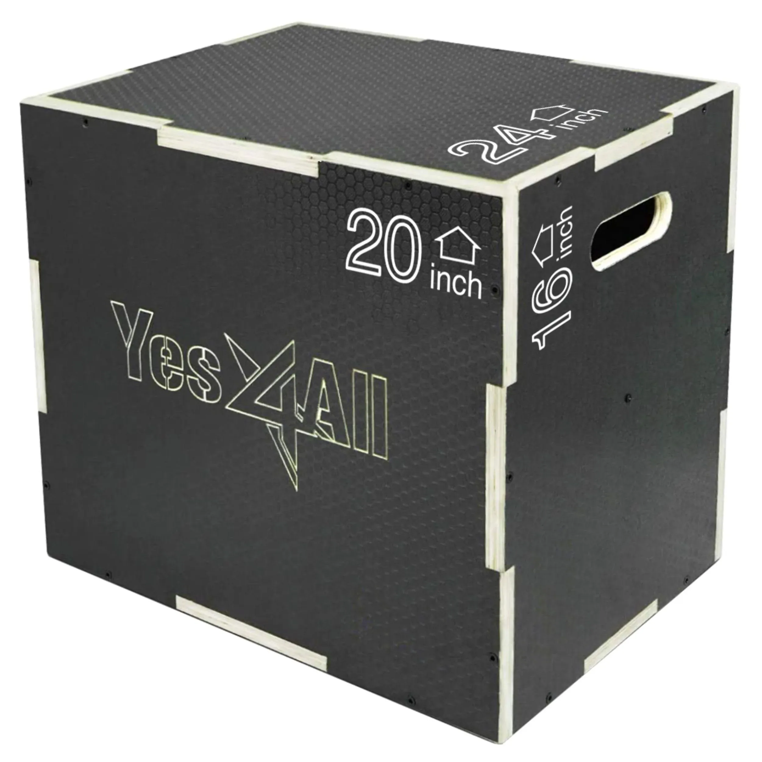 Yes4all 3-in-1 Wooden Plyo Box