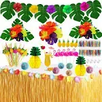 Tropical Luau Party Decorations Set Hawaiian Beach Theme Party Favors Luau Party