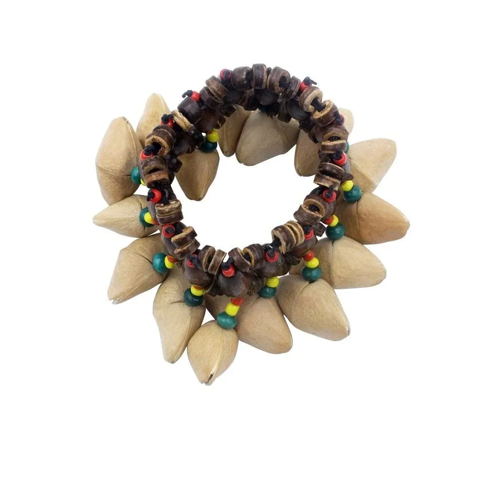 Mowind African Tribal Style Nuts Shell Bracelet Dora Nut Handbell Percussion ...