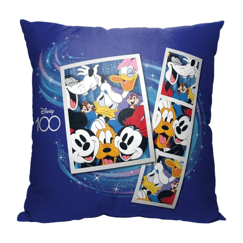 THE NORTHWEST GROUP Disney D100 Classic Pals Printed Multi-Colored Throw Pillow 1DON695000001OOF