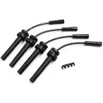 Uxcell 671-4079 Auto Car Engine Spark Plug Cable Ignition Wire Set of 4 for Chrysler PT Cruiser Sebring Dodge