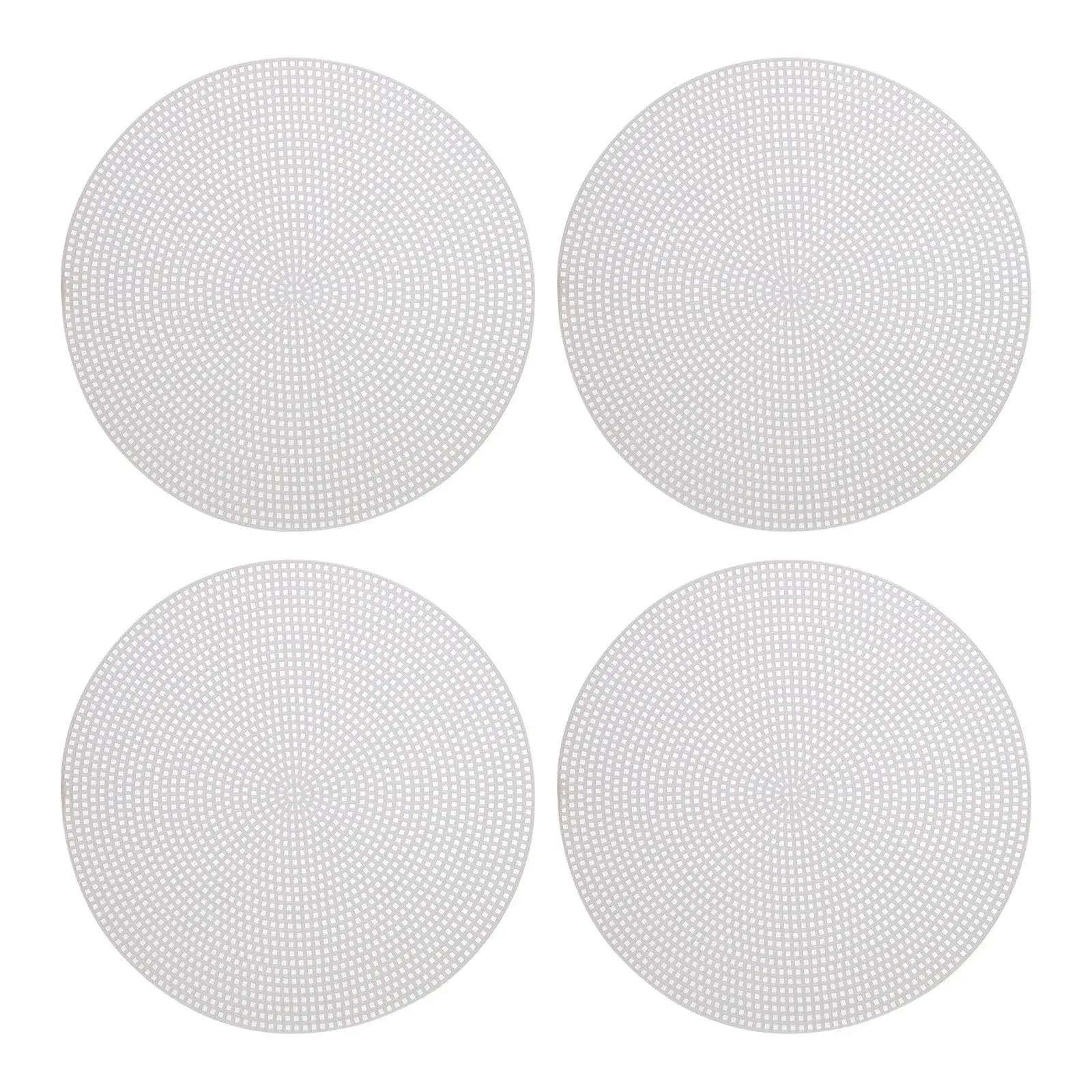 Plastic Mesh Canvas Sheet 20cm/ 8 inch White Round Blank Canvas for Embroidery ...