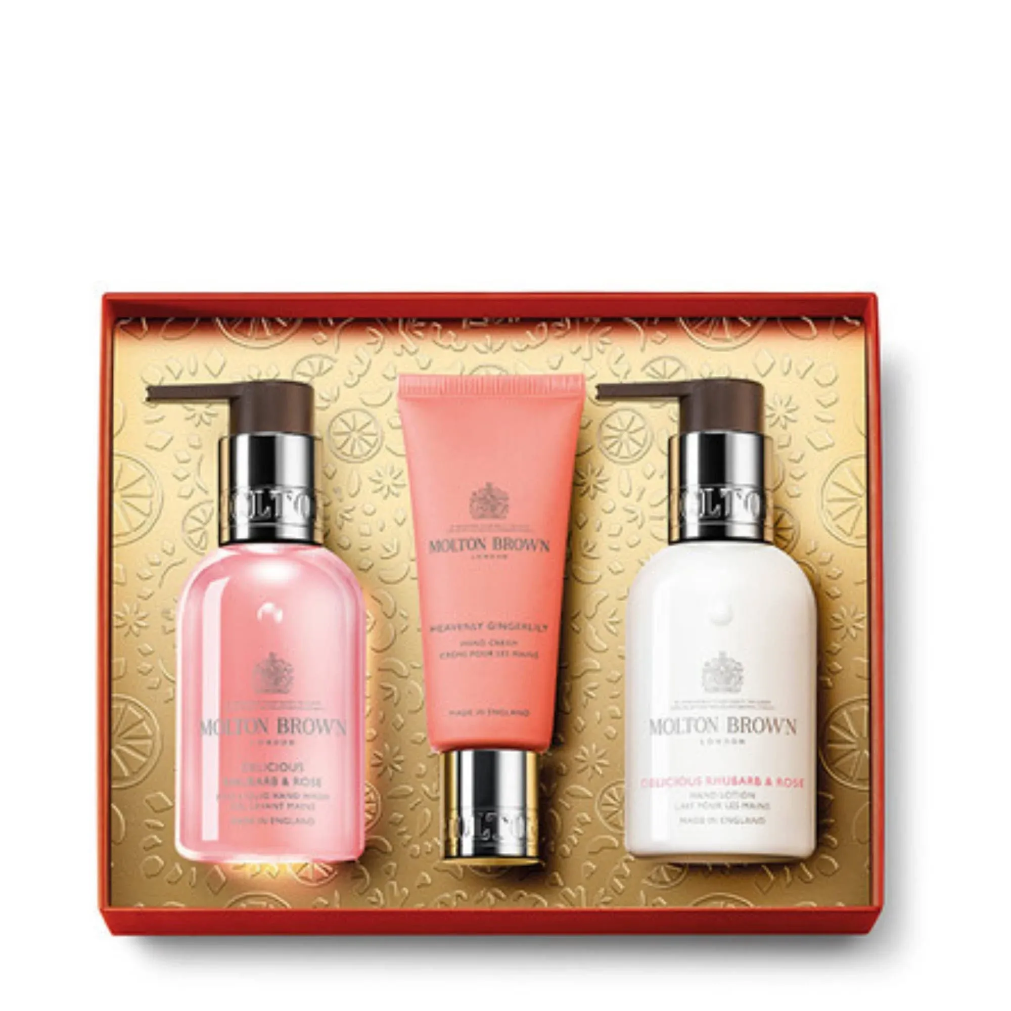 Molton Brown London Women's Rhubarb & Rose Mini Hand Trio