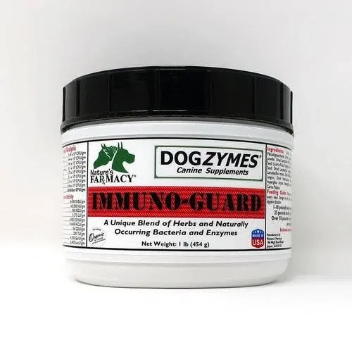 Dogzymes Immuno Guard Immunity Support with Live Beneficial Probiotics and Enzymes (8 Ounce)