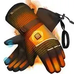 Peveork Heated Gloves for Men Women Rechargeable Electric Heating Gloves with...