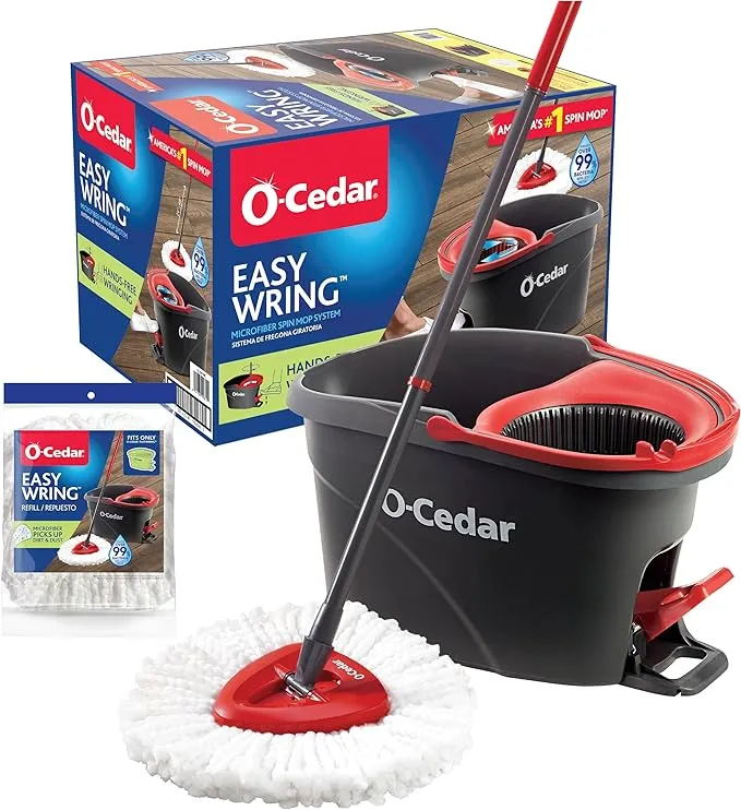 O-Cedar EasyWring Spin Mop Bucket System